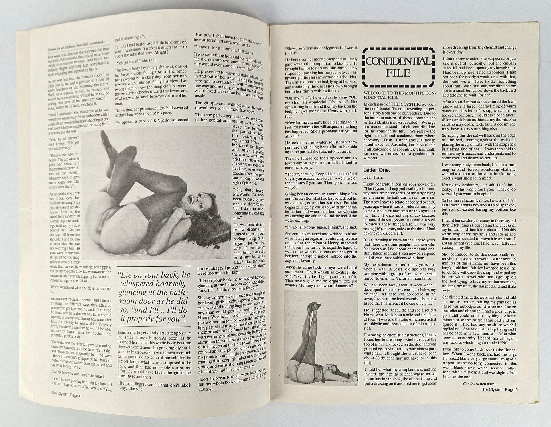 The Clyster: For the Connoisseur of Enema Delights (July 1989) - Image 2