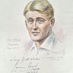 Lew Hoad Australia Player No 1. in Prague, 1956