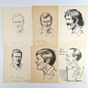 Davis Cup Champions: Harry Hopman, Neale Fraser, Tony Roche, and John Newcombe