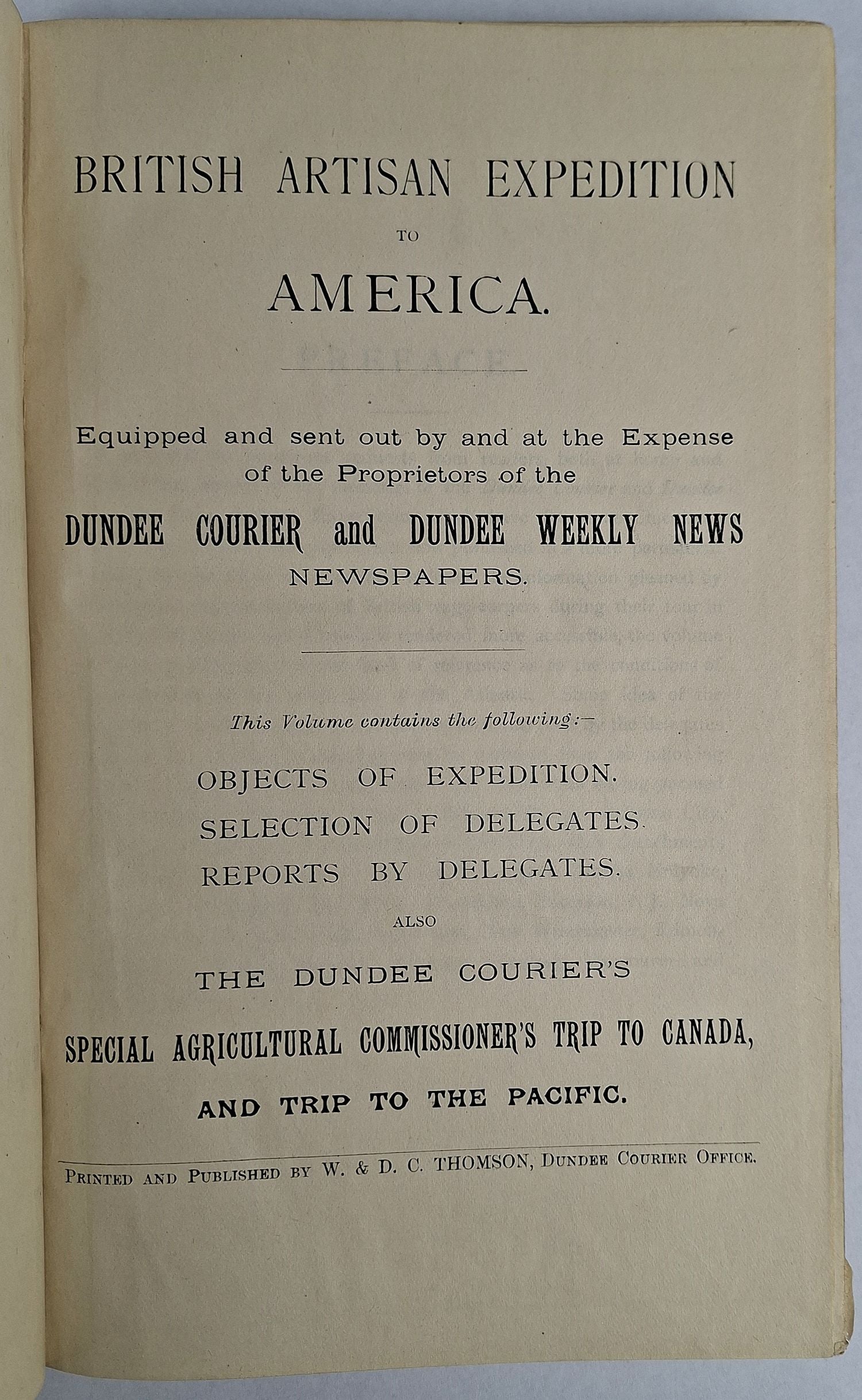 British Artisan Expedition to America: Equipped and Sent Out by and at the Expense of the Proprietors of the Dundee Courier and Dundee Weekly News Newspapers - Image 3