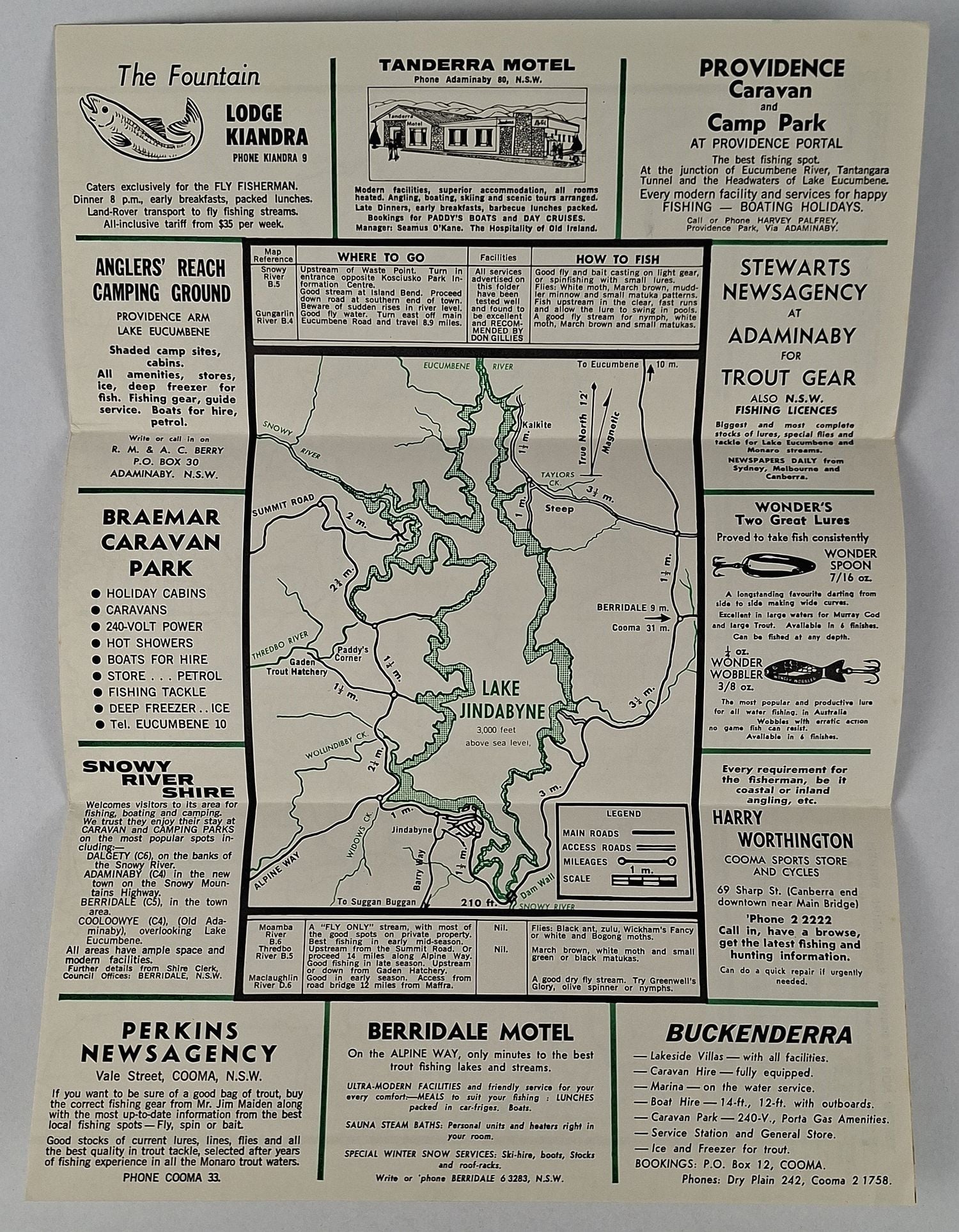 Trout Fishing in the Snowy Mountains: Maps of Lake Jindabyne and Locality - Image 2